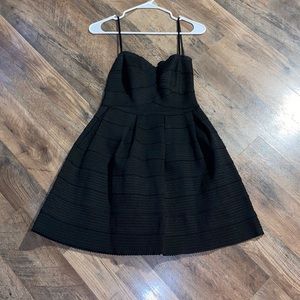 B. DARLIN strapless cocktail dress, black, size 5/6
